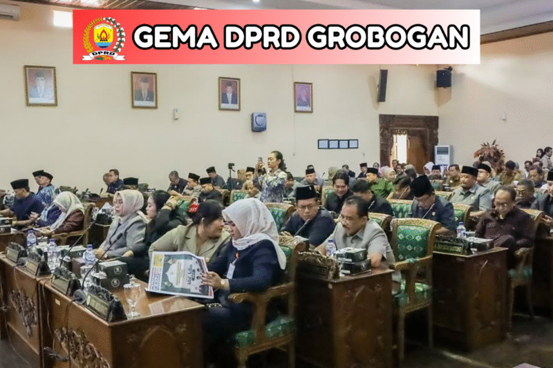 DPRD Kabupaten Grobogan sorority Belanja tak terserap dan temuan BPK saat Sidang Paripurna (30/06).