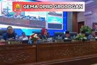 Bupati Grobogan, Setyohadi beserta Pimpinan Dewan hadir dalam Kegiatan Paripurna DPRD Kabupaten Grobogan (02/07).