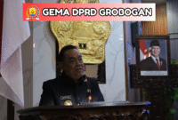 Bupati Grobogan, Setyohadi menyampaikan Jawaban atas Pandangan Umum Fraksi tentang Penyertaan Modal Pemerintah Daerah kepada BUMD dalam Rapat Paripurna Kabupaten Grobogan ke-26 (14/07).