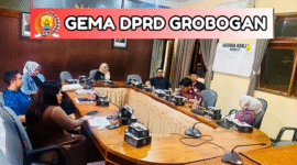 Ketua Komisi D DPRD Grobogan Mansata saat memimpin rapat komisi di ruang Komisi D DPRD Grobogan.