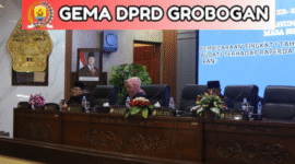Ketua DPRD Grobogan Lusia Indah Artani memimpin jalannya rapat paripurna ke-42 di Gedung DPRD Grobogan. (media sapujagad.com/dok)