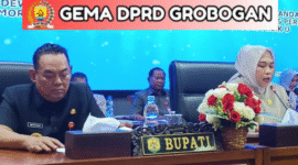 Foto: Ketua DPRD Grobogan Lusia Indah Artani saat memimpin Rapat Paripurna DPRD Grobogan yang digelar dalam rangka penyampaian jawaban atas pemandangan umum fraksi-fraksi DPRD, belum lama ini. (mediasapujagad.com/humas DPRD Grobogan)