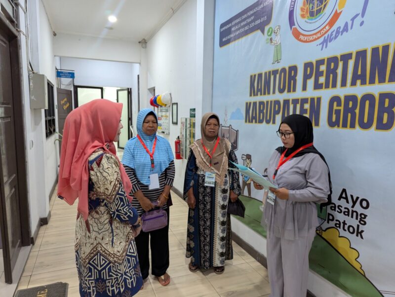 Proses pengambilan sumpah oleh petugas BPN Grobogan. (mediasapujagad.com/BPN Grobogan)