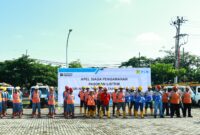 Sebanyak 291 personel PLN UP3 Grobogan saat mengikuti kesiapan petugas dan peralatan menyambut Natal 2025 dan Tahun Baru 2026. (mediasapujagad.com/dok)