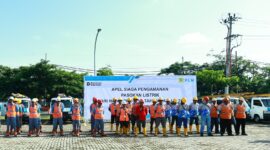 Sebanyak 291 personel PLN UP3 Grobogan saat mengikuti kesiapan petugas dan peralatan menyambut Natal 2025 dan Tahun Baru 2026. (mediasapujagad.com/dok)